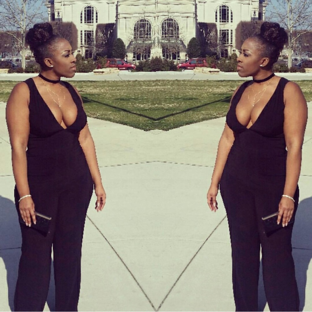 Sexy black jumpsuit